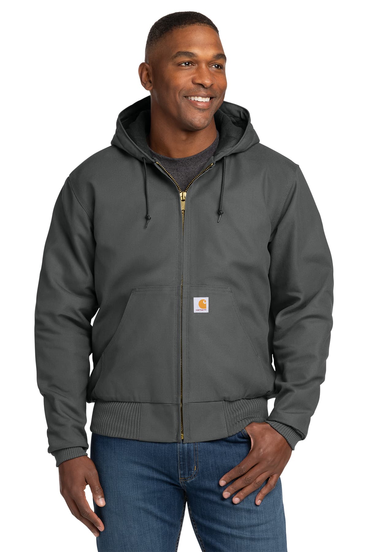 Carhartt Quilted-Flannel-Lined Duck Active Jac