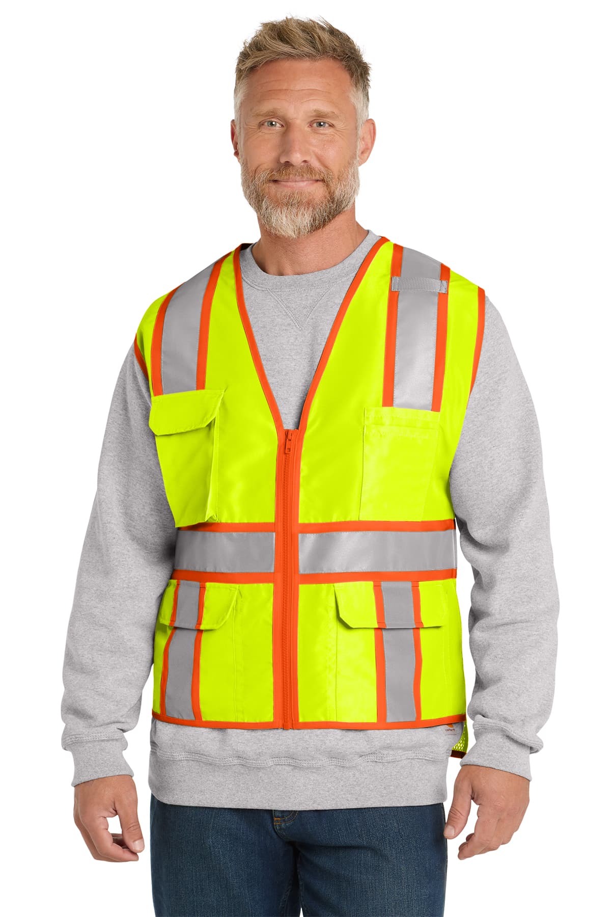 CornerStone ANSI 107 Class 2 Surveyor Zippered Two-Tone Vest