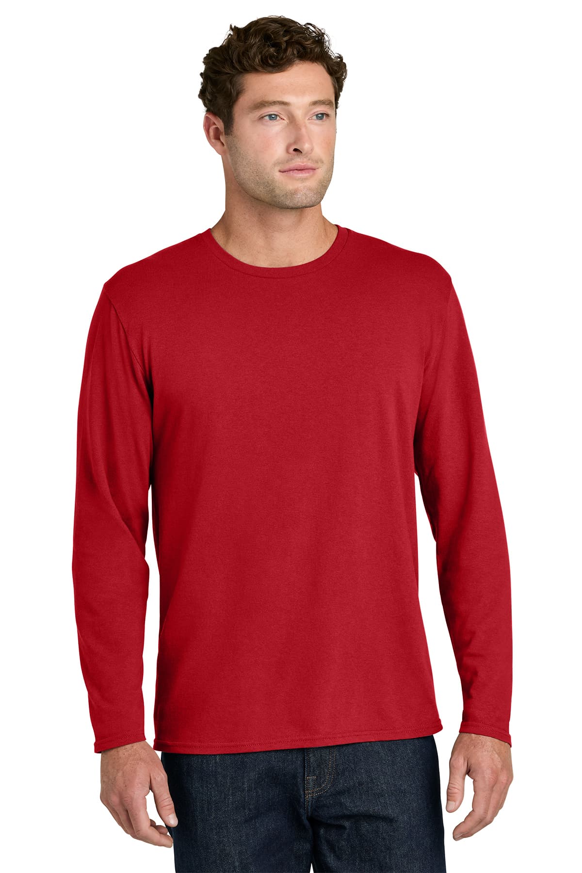 Port & Co Easy Cotton Long Sleeve Tee
