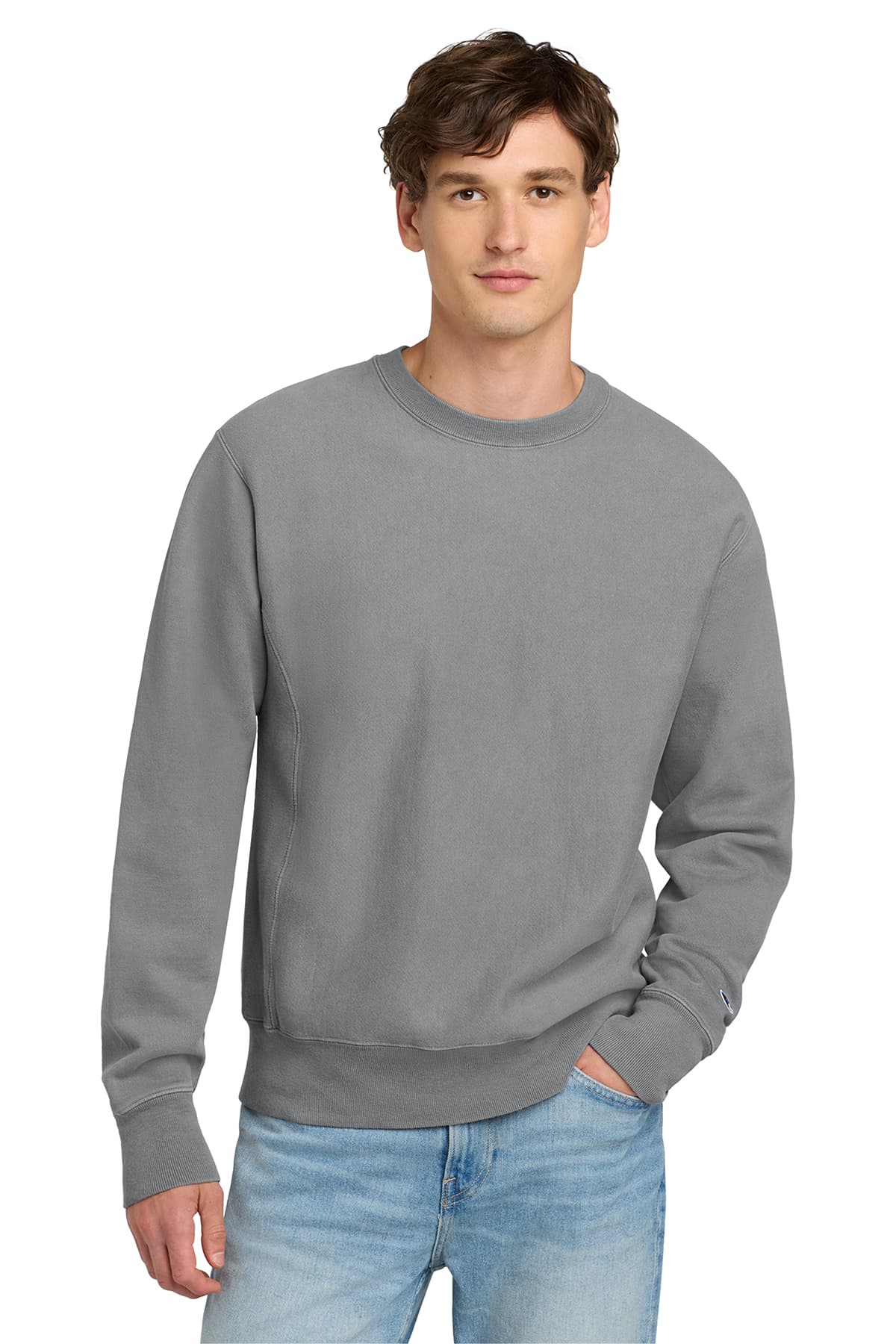 Champion Reverse Weave Garment-Dyed Crewneck Sweatshirt