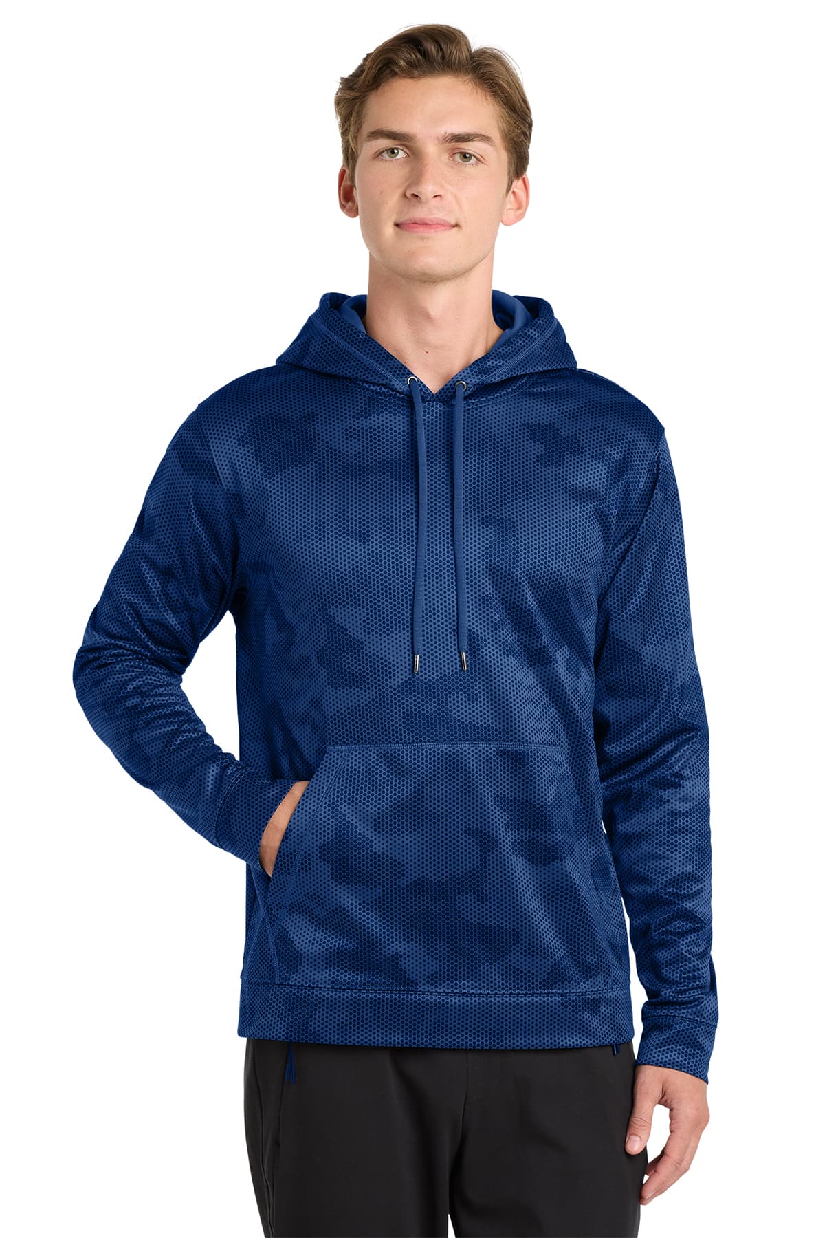 Sport-Tek Sport-Wick CamoHex Fleece Hooded Pullover