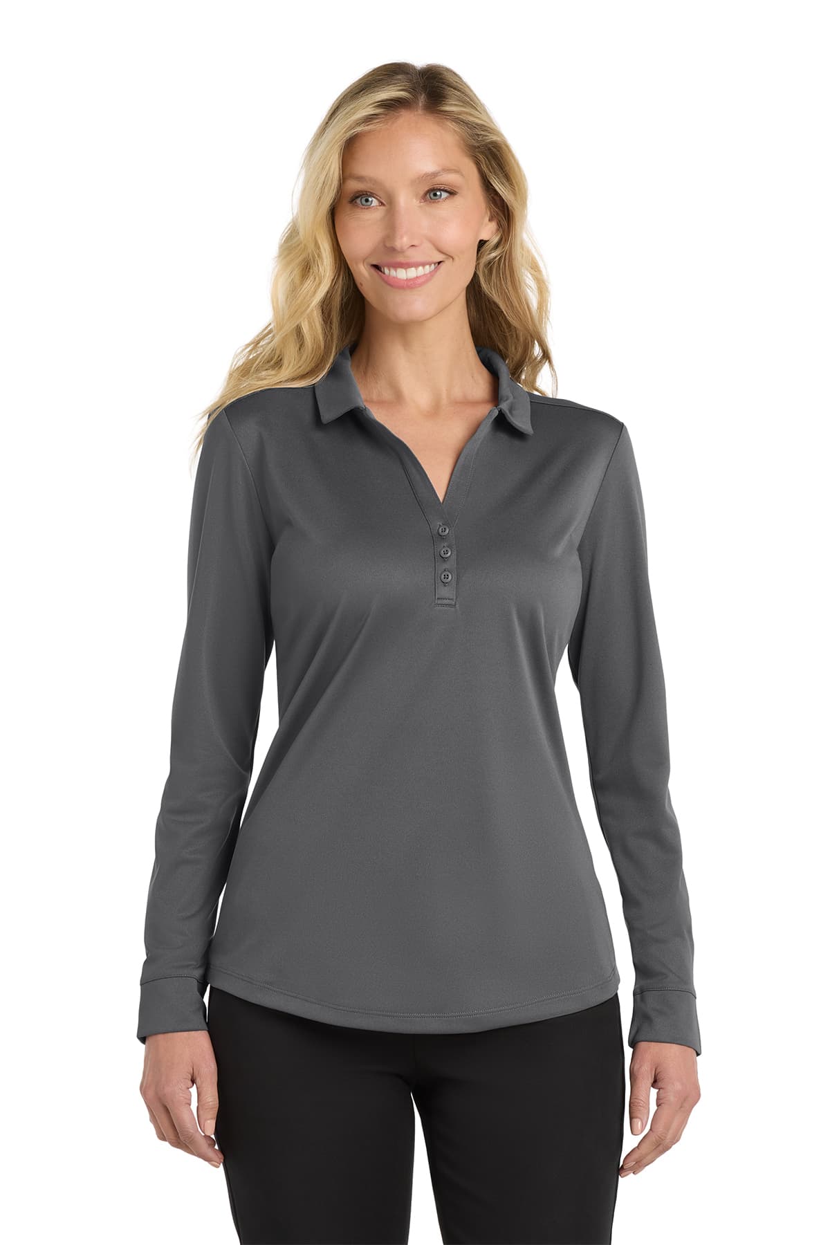 Port Authority Women's Silk Touch Performance Long Sleeve Polo