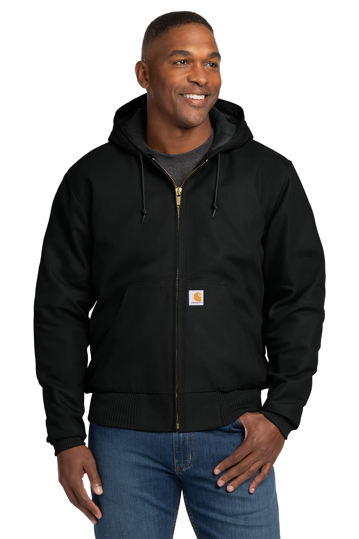 Carhartt Tall Quilted-Flannel-Lined Duck Active Jac