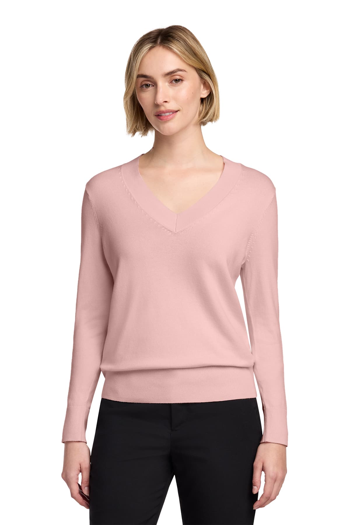 Brooks Brothers Women’s Cotton Stretch V-Neck Sweater