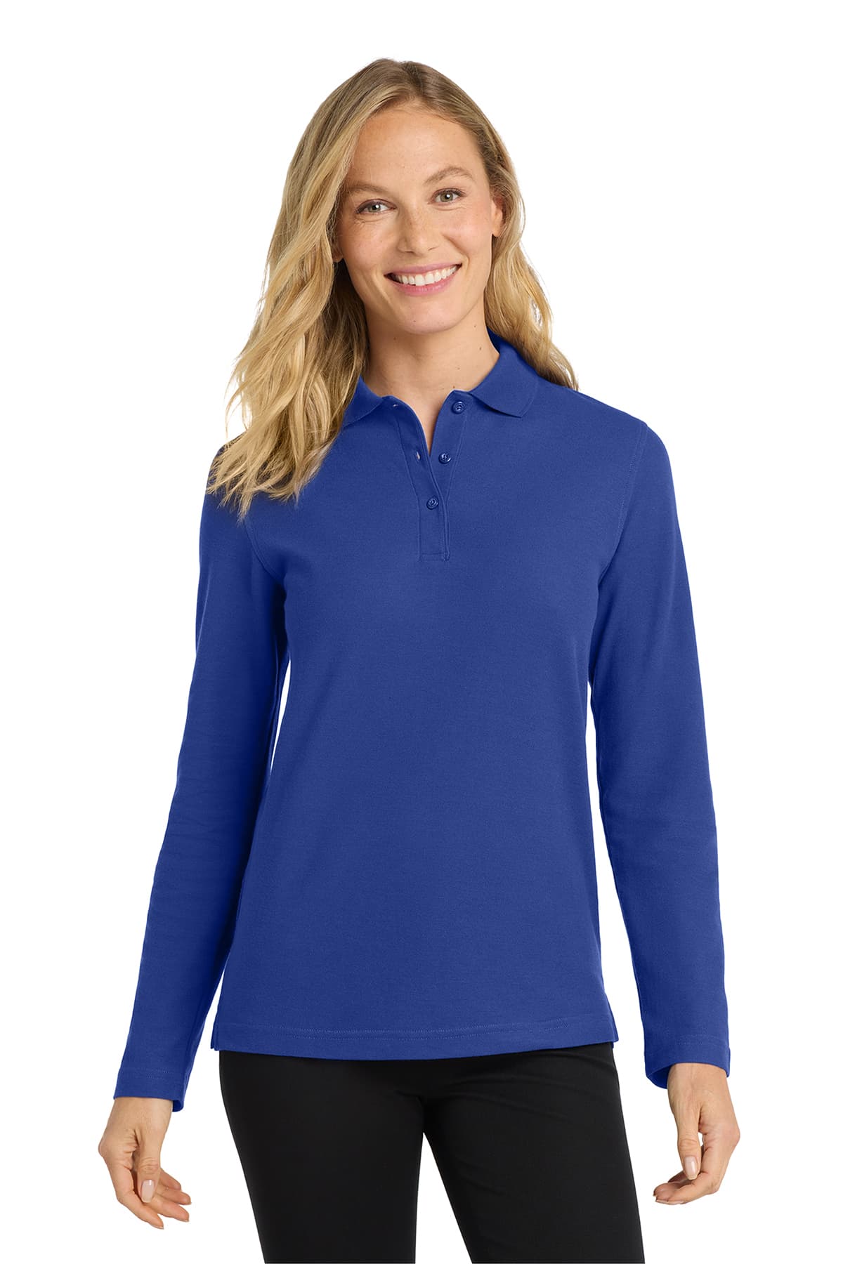 Port Authority Women's Silk Touch Long Sleeve Polo