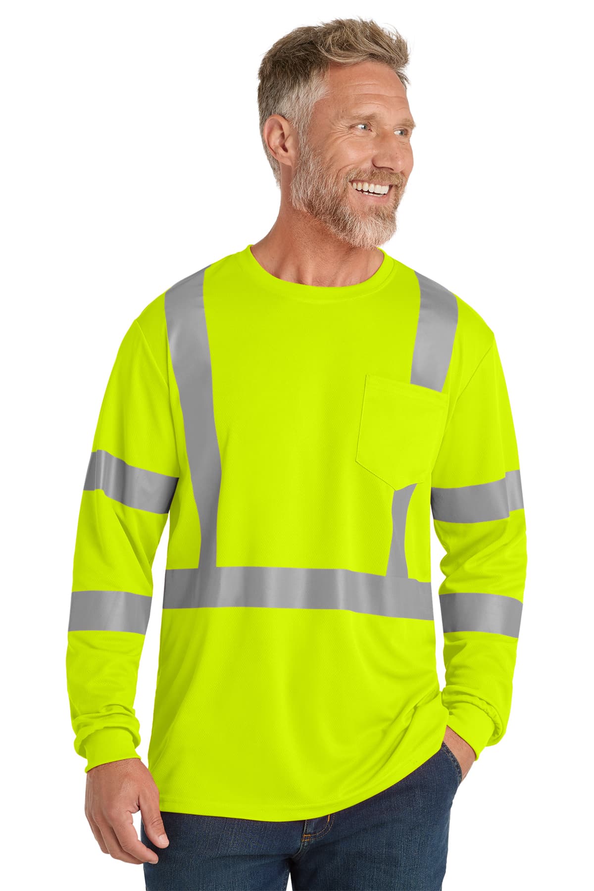 CornerStone ANSI 107 Class 3 Mesh Long Sleeve Tee