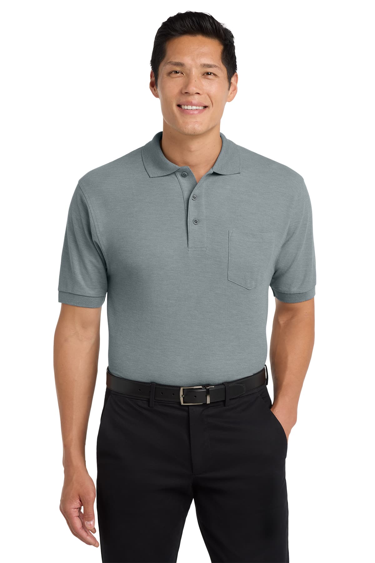 Port Authority Silk Touch Polo with Pocket