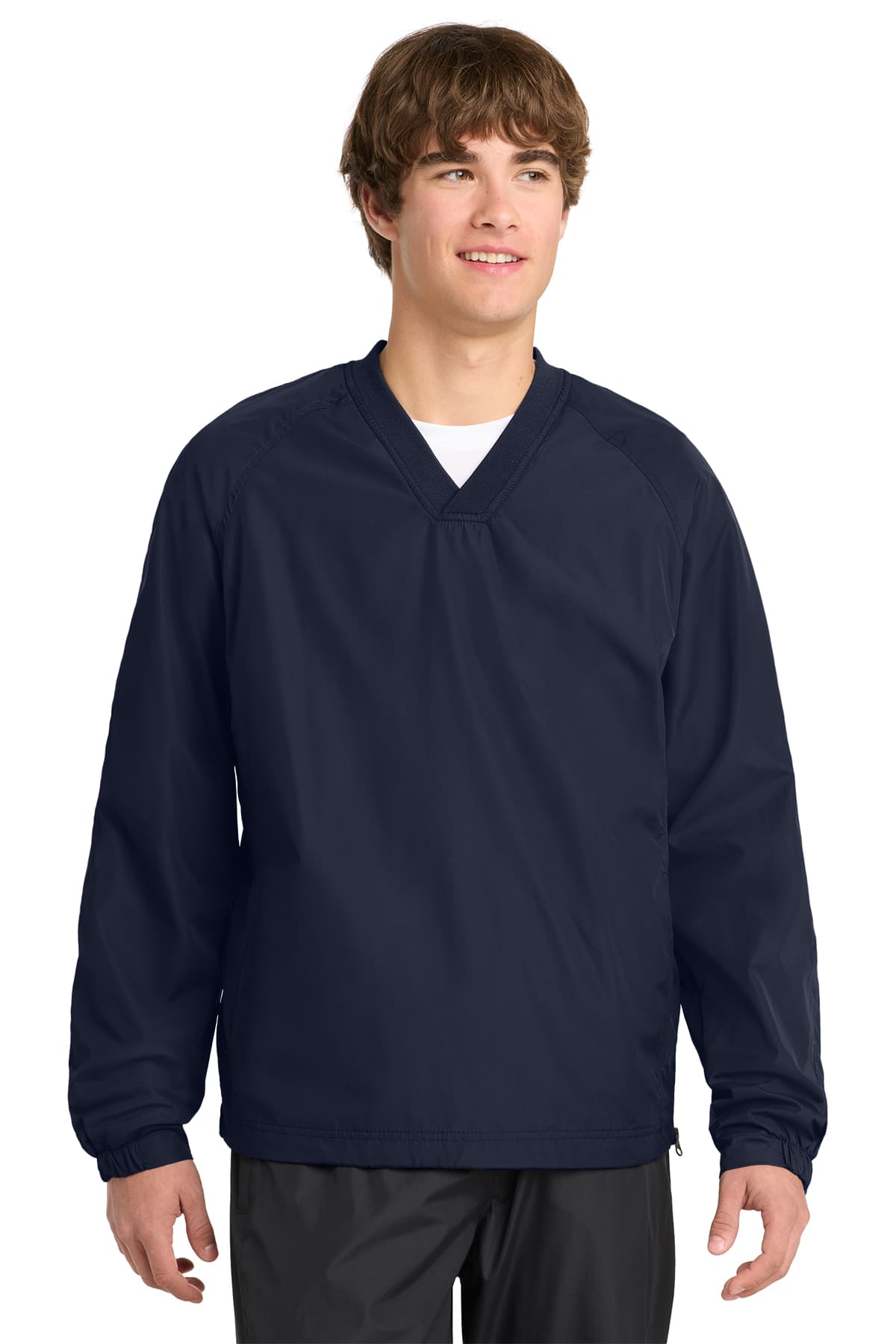 Sport-Tek V-Neck Raglan Wind Shirt
