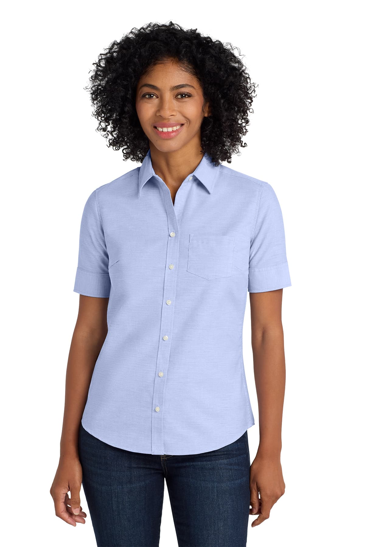 Port Authority Women's Short Sleeve SuperPro Oxford Shirt