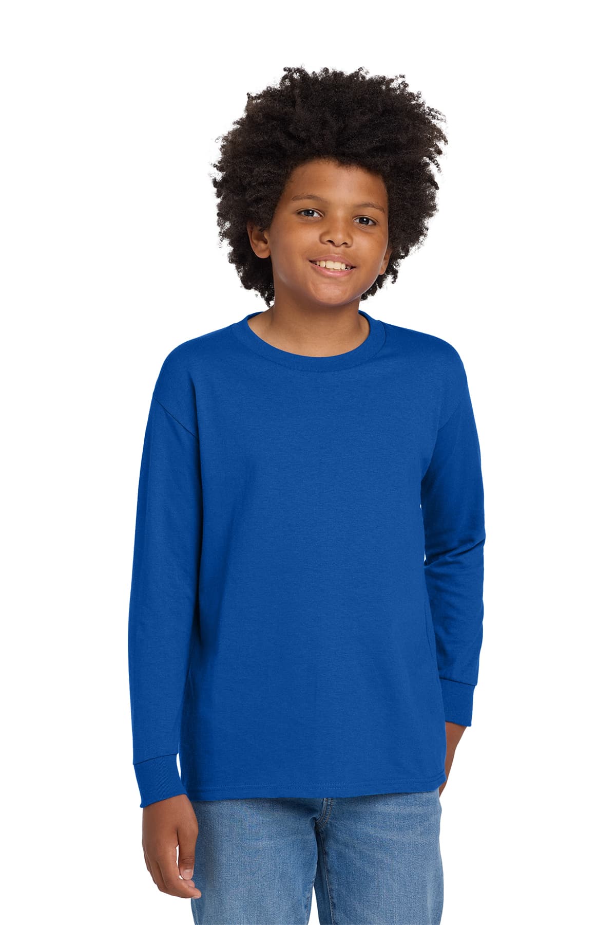 Gildan Youth Heavy Cotton 100% Cotton Long Sleeve T-Shirt