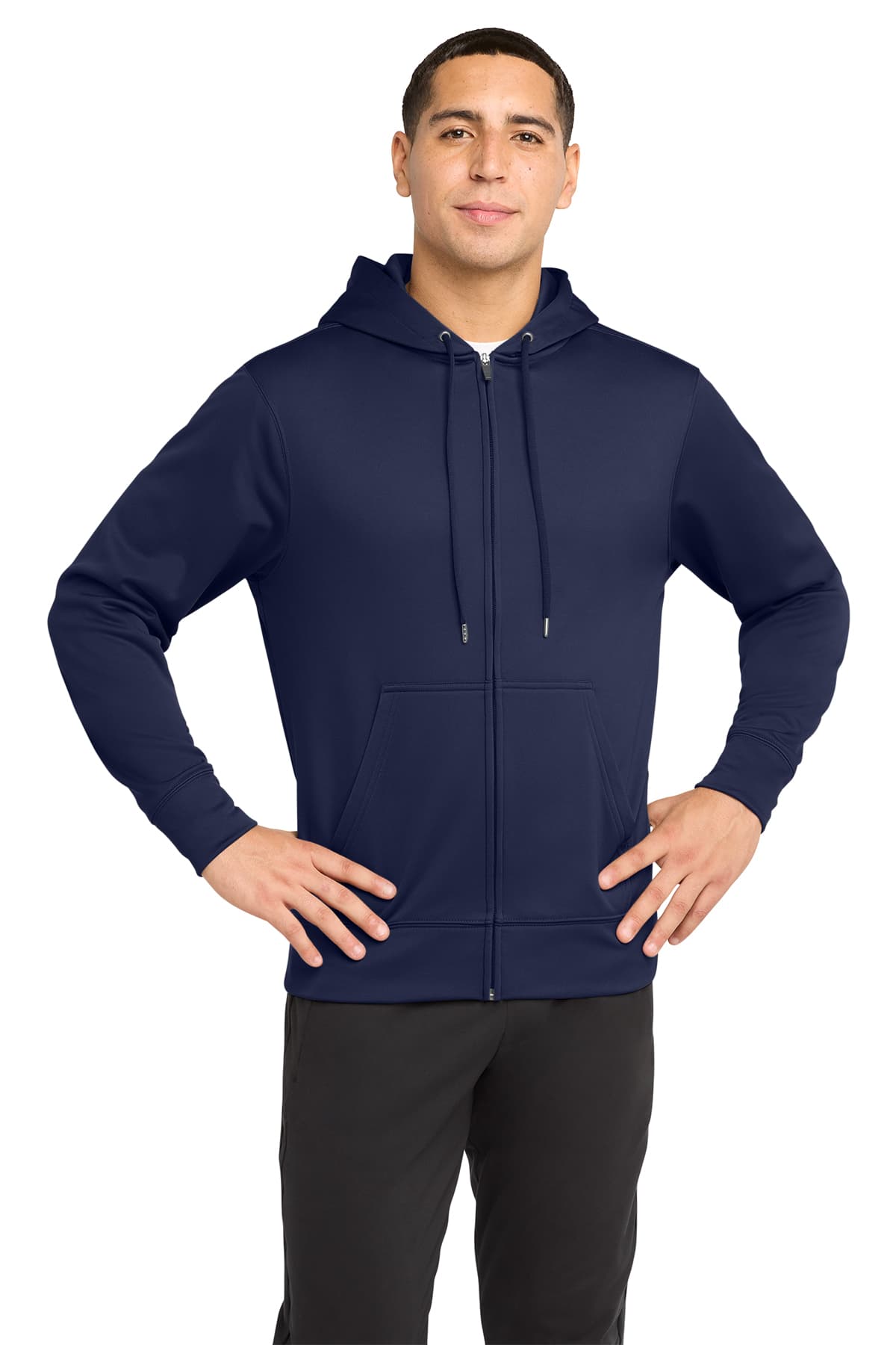 Sport-Tek Sport-Wick Fleece Full-Zip Hooded Jacket