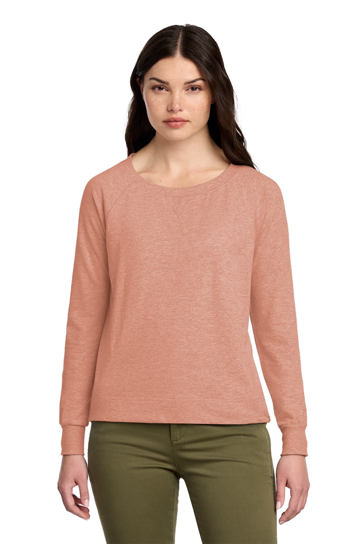 District Women’s Featherweight French Terry Long Sleeve Crewneck
