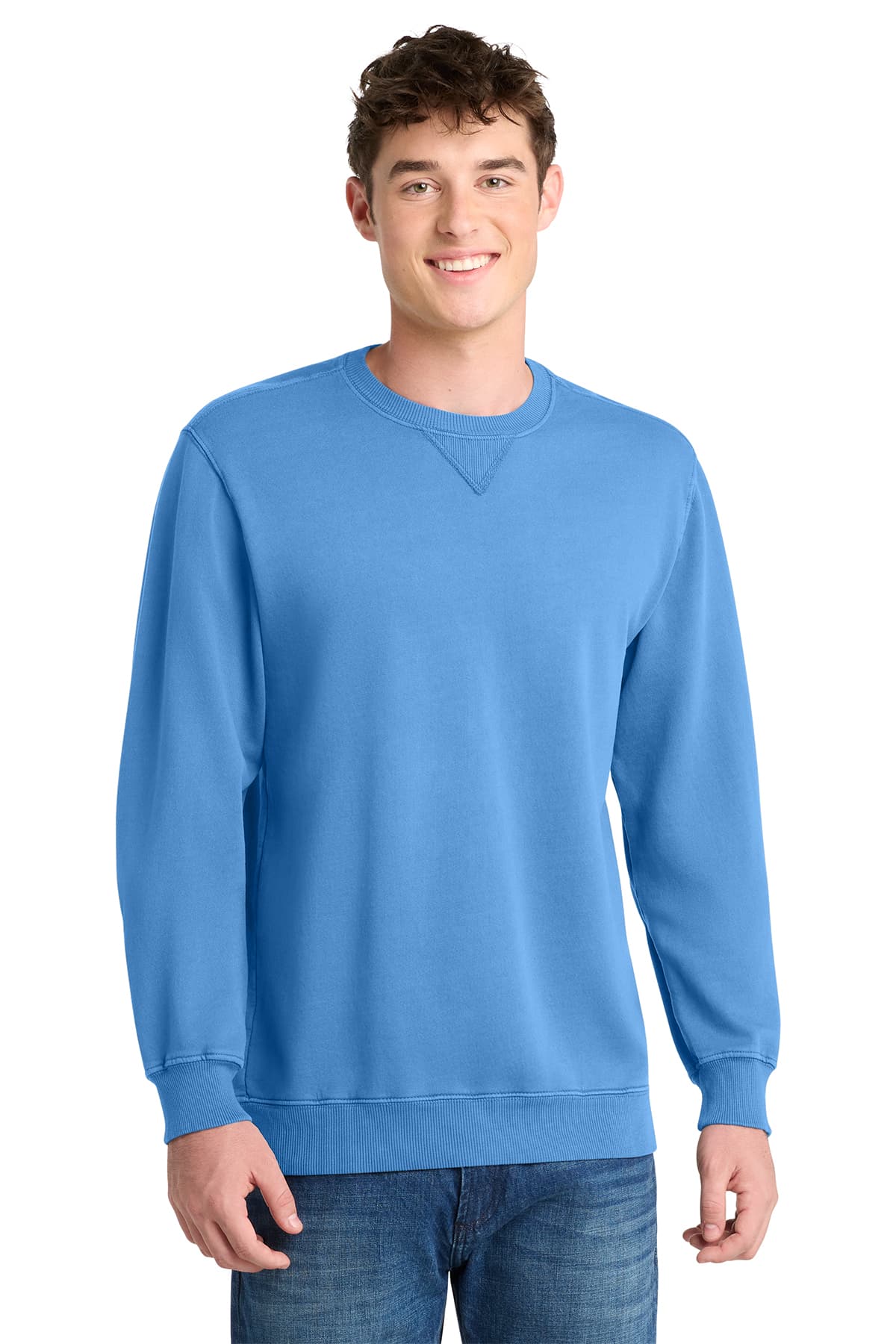 Port & Co Beach Wash Garment-Dyed Crewneck Sweatshirt