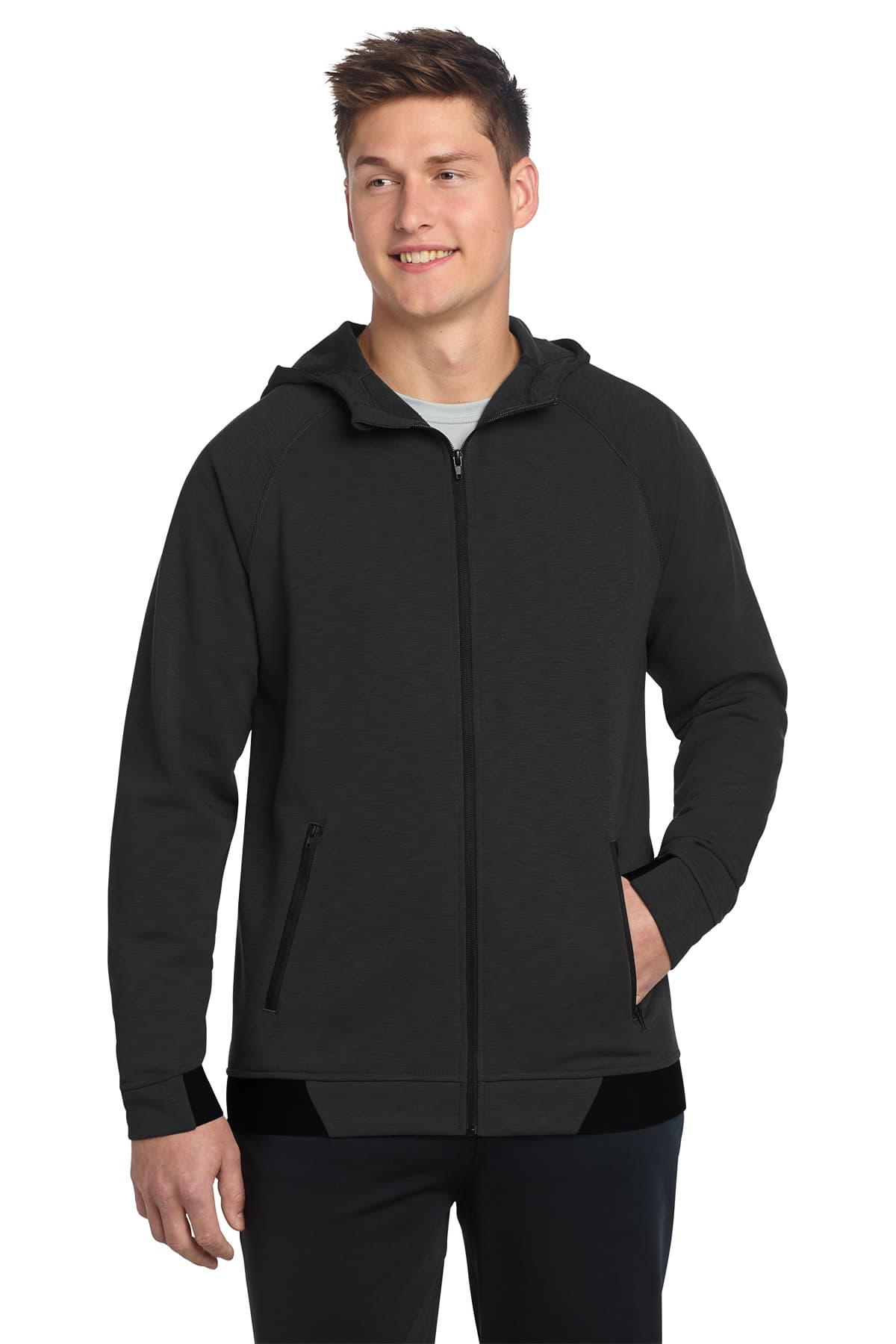 Sport-Tek PosiCharge Strive Hooded Full-Zip