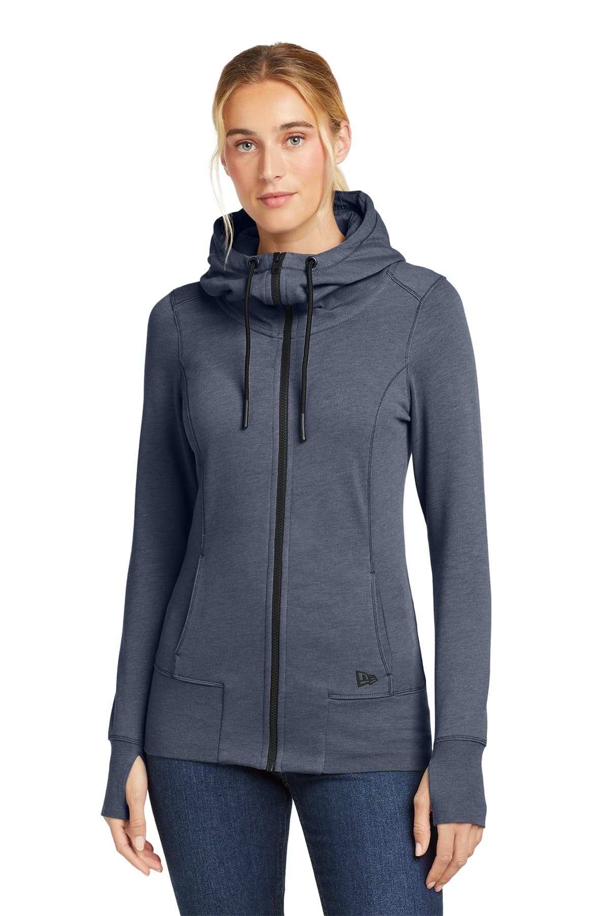 New Era Women's Tri-Blend Fleece Full-Zip Hoodie