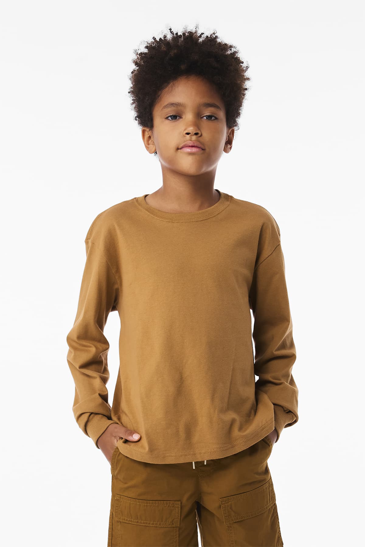 BELLA+CANVAS Youth 6-Ounce Heavyweight Long Sleeve Tee