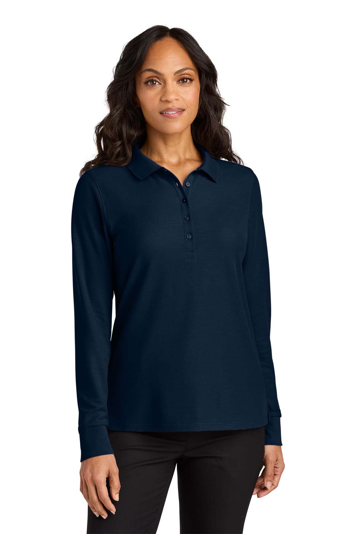 Port Authority Women’s Wearever Signature Pique Long Sleeve Polo