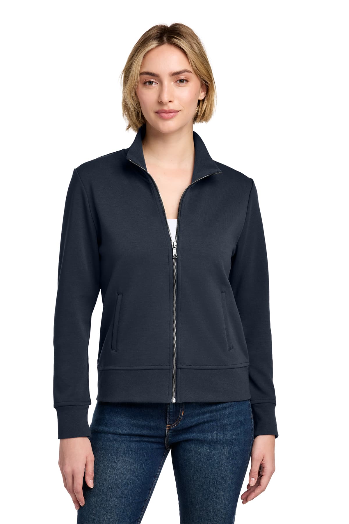 Brooks Brothers Women’s Double-Knit Full-Zip