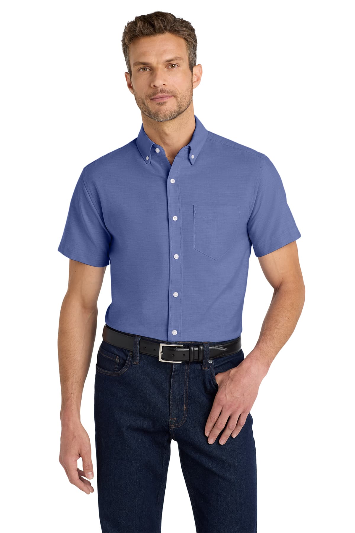 Port Authority Short Sleeve SuperPro Oxford Shirt