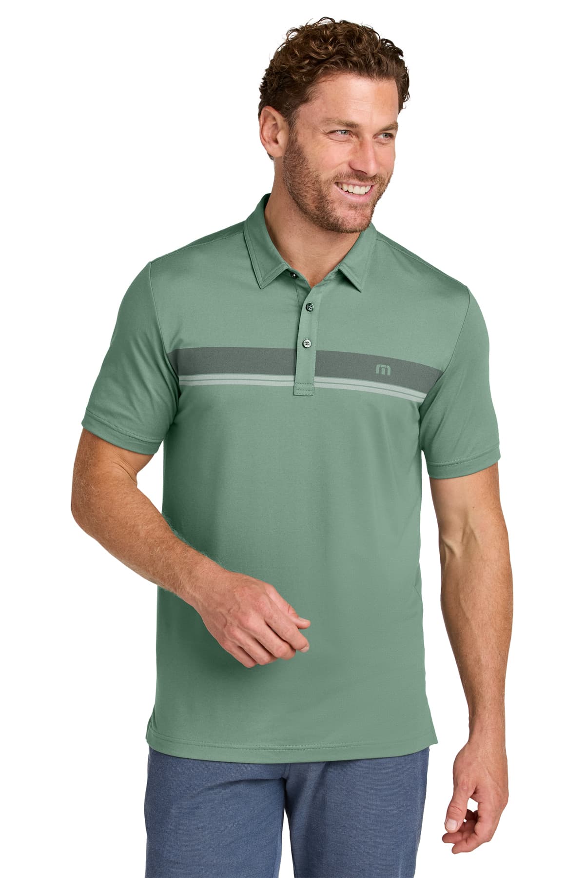 TravisMathew Glenview Stripe Polo
