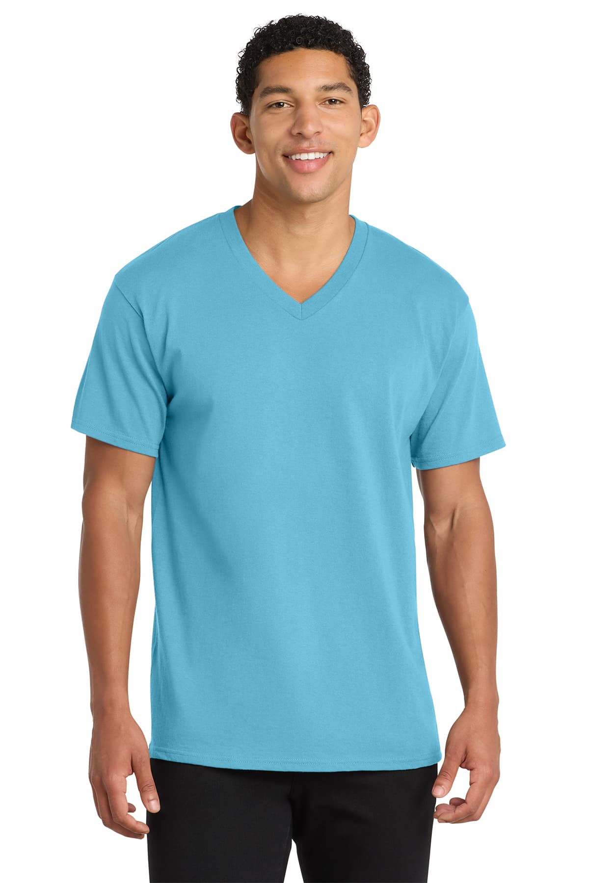 Port & Co Core Cotton V-Neck Tee