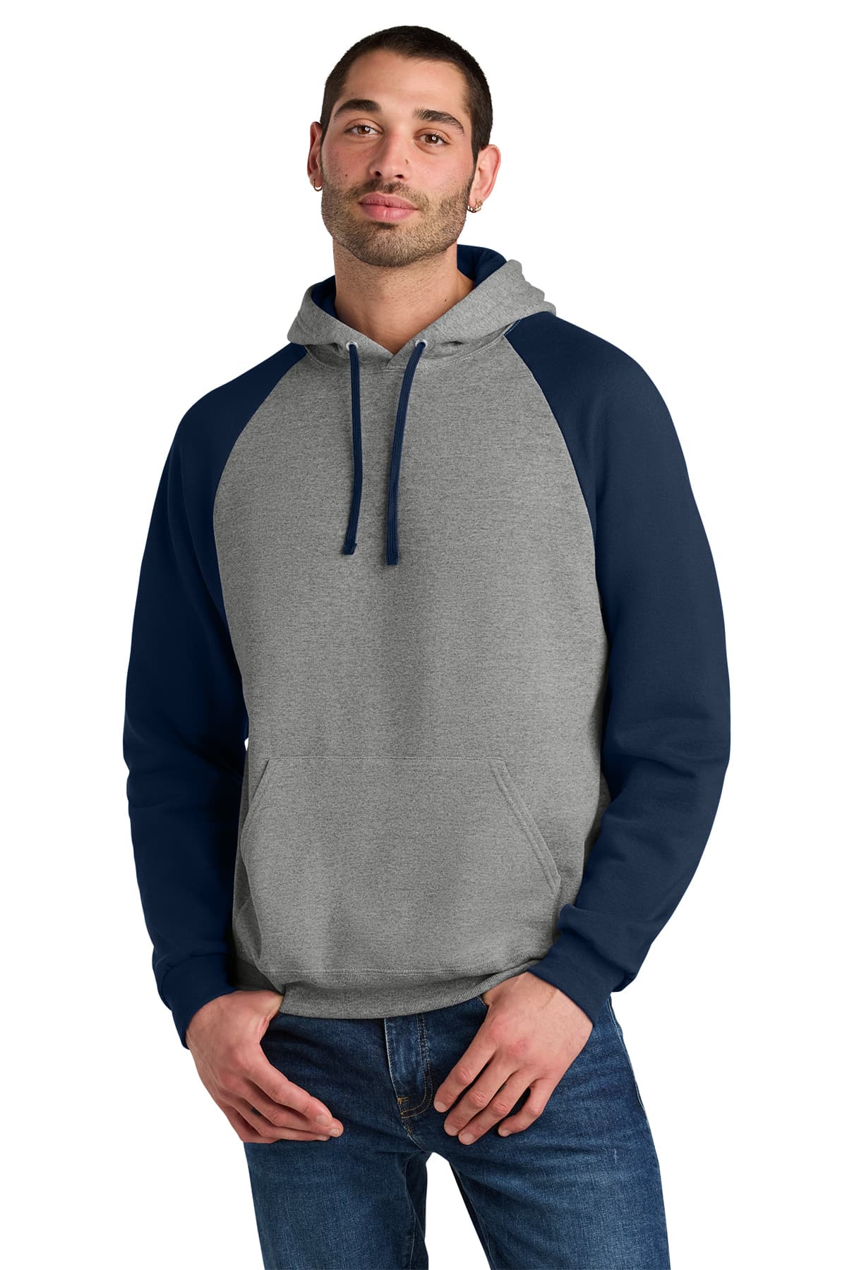 Jerzees Unisex NuBlend Colorblock Raglan Hoodie Sweatshirt