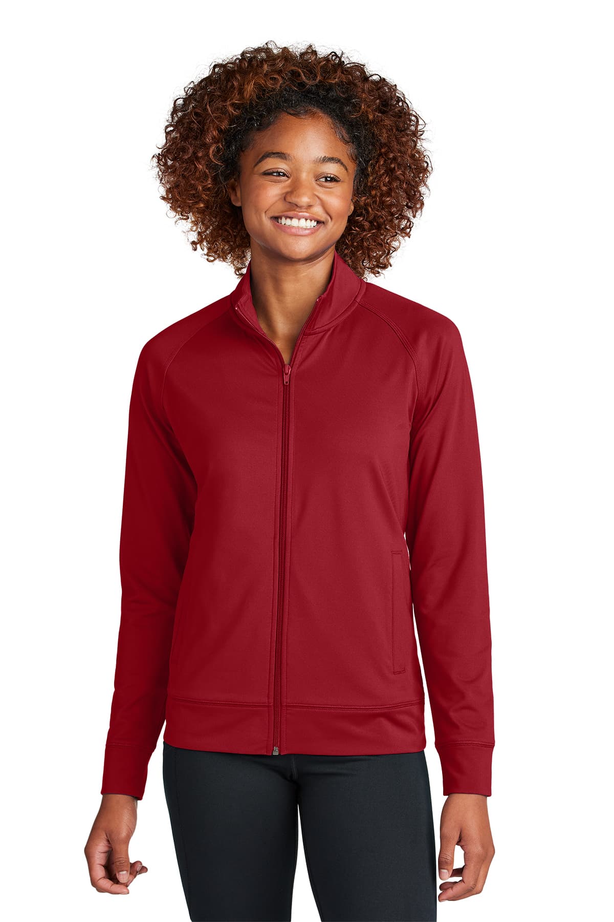 Sport-Tek Women's Sport-Wick Stretch Full-Zip Cadet Jacket