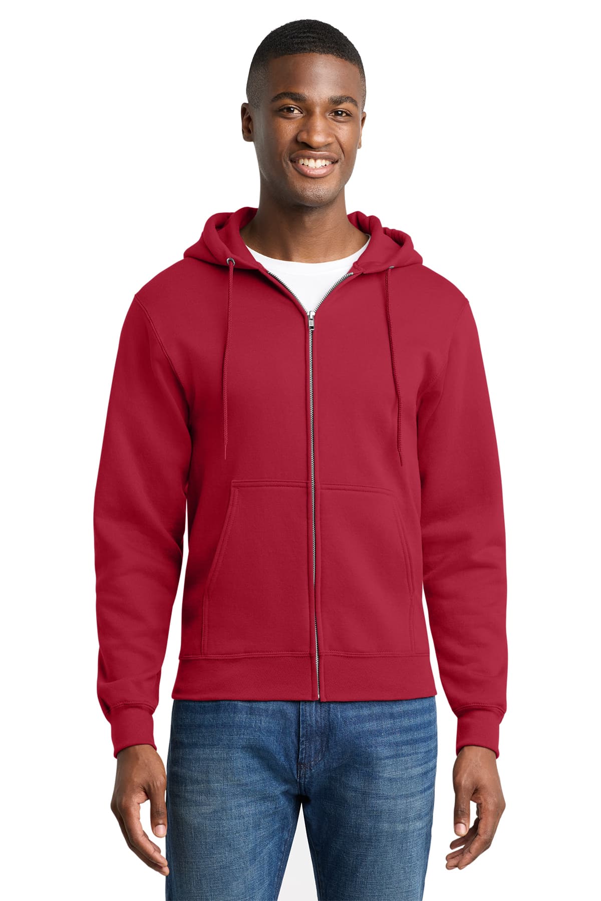 Port & Co Core Fleece Full-Zip Hooded Sweatshirt