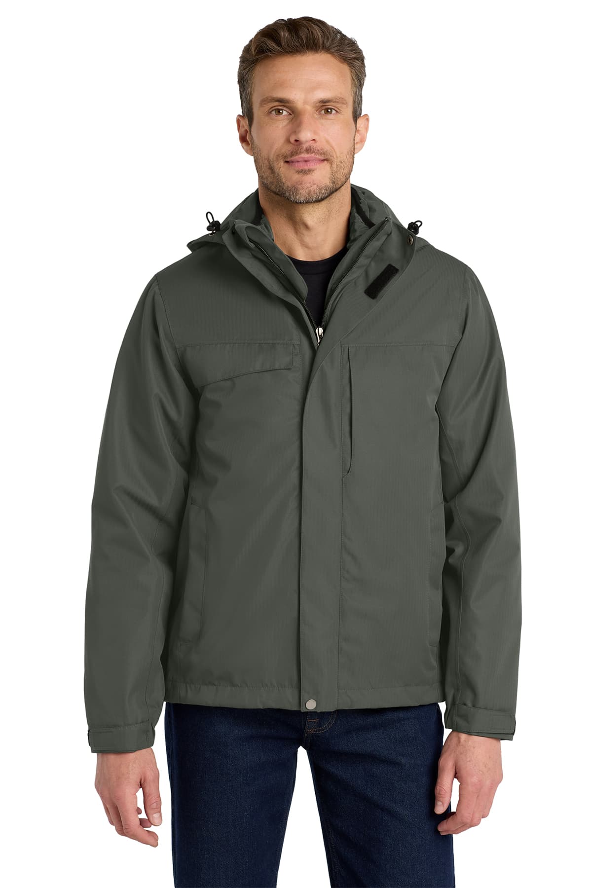 Port Authority Herringbone 3-in-1 Parka