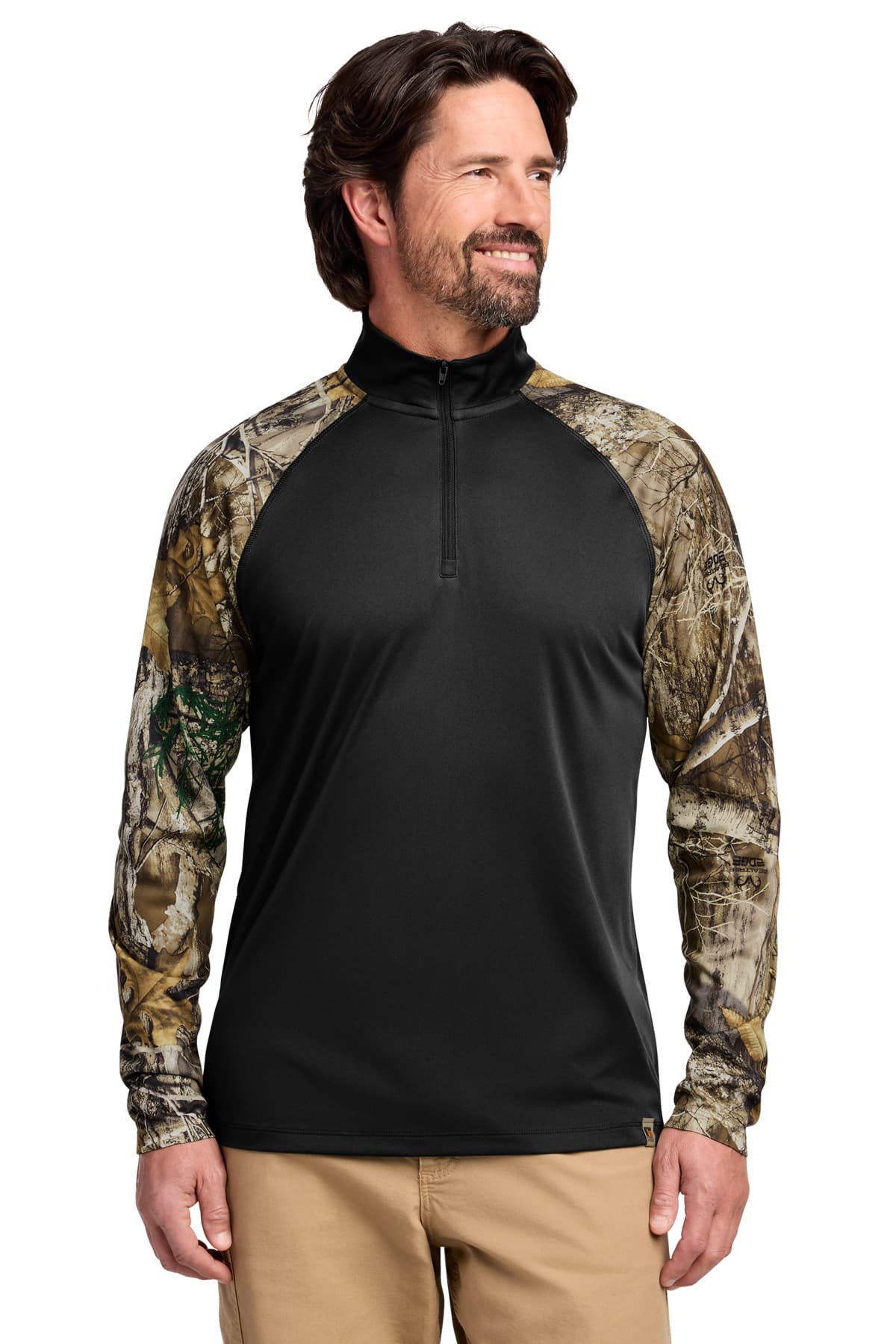Russell Outdoors Realtree Colorblock Performance 1/4-Zip