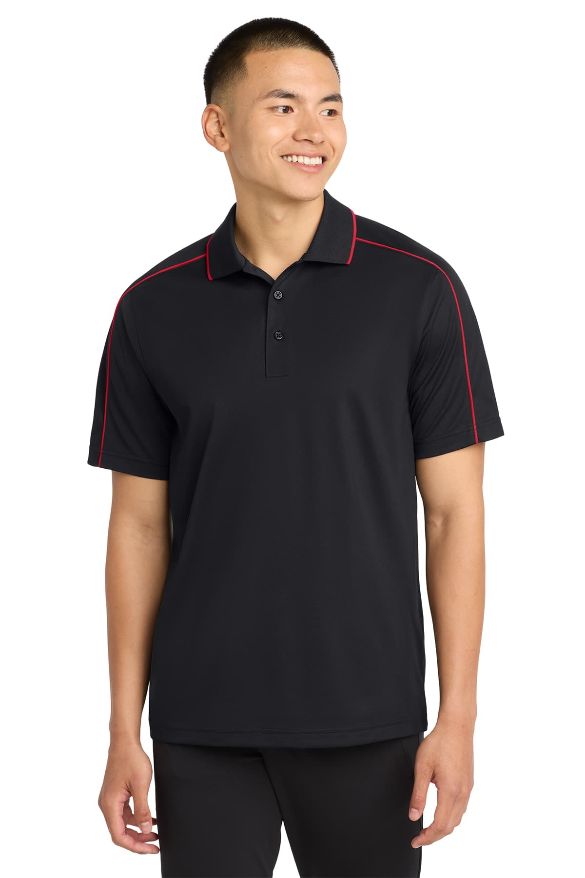 Sport-Tek Micropique Sport-Wick Piped Polo