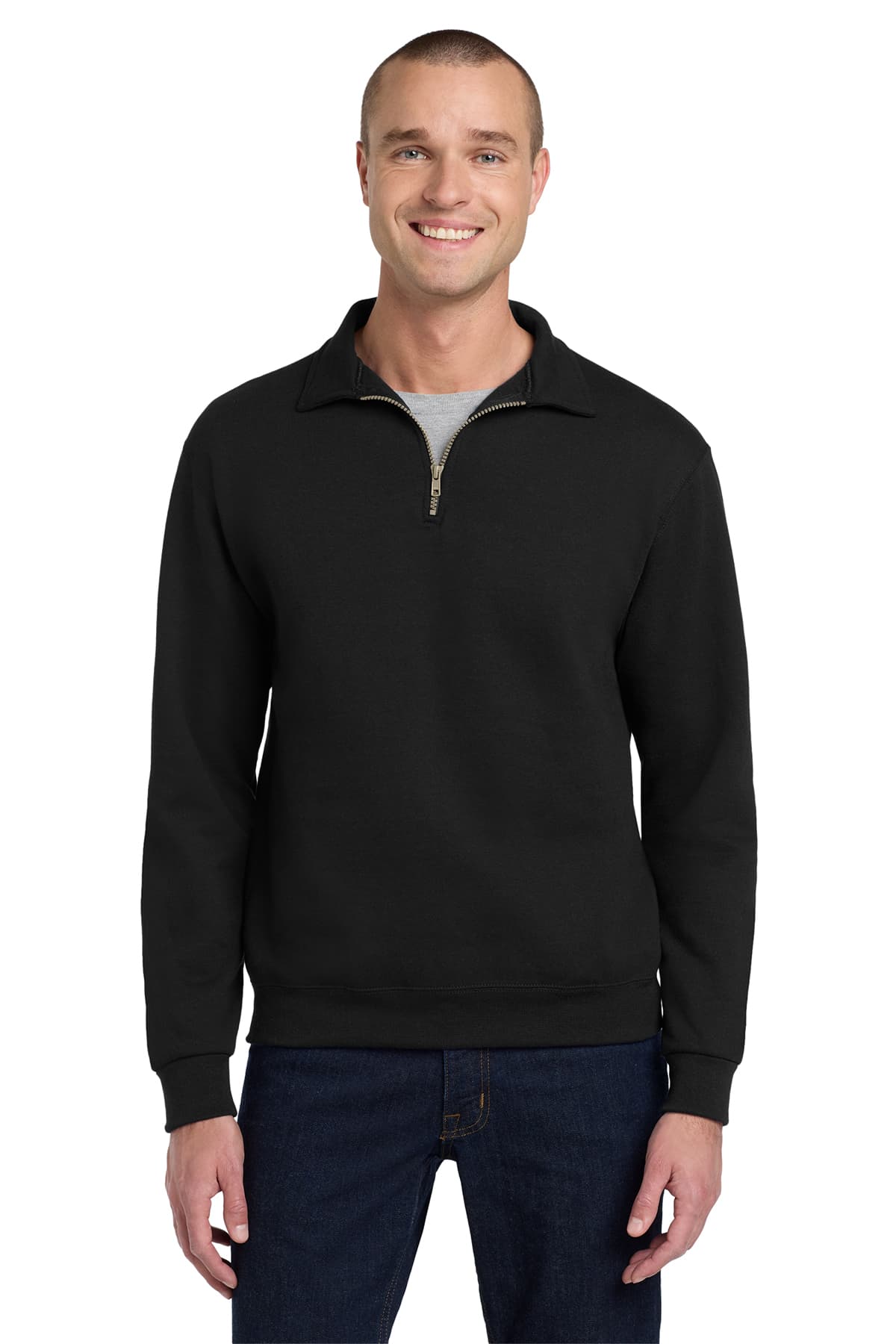 Jerzees Super Sweats NuBlend 1/4-Zip Sweatshirt with Cadet Collar