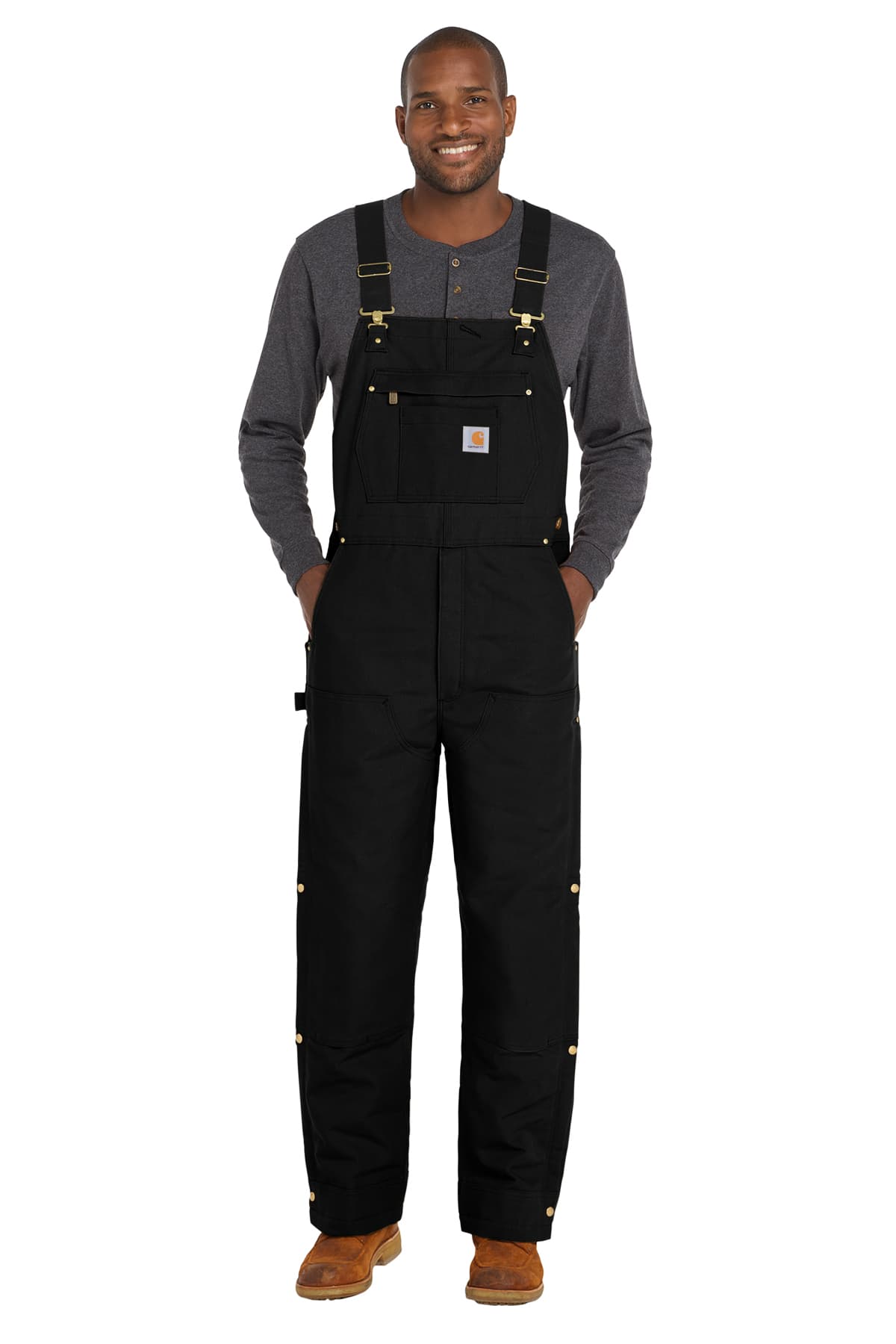 Carhartt Short Firm Duck Insulated Bib Overalls