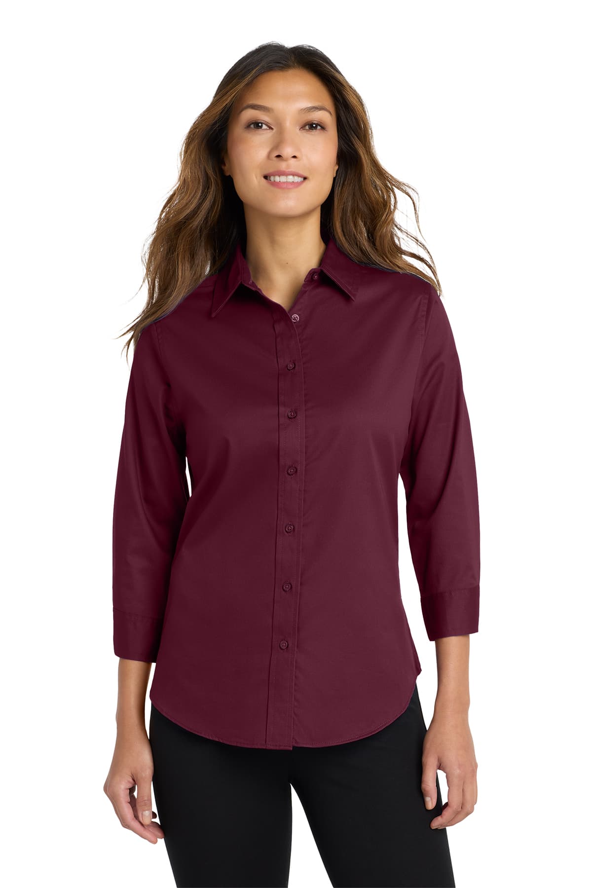 Port Authority Women's 3/4-Sleeve Easy Care Shirt