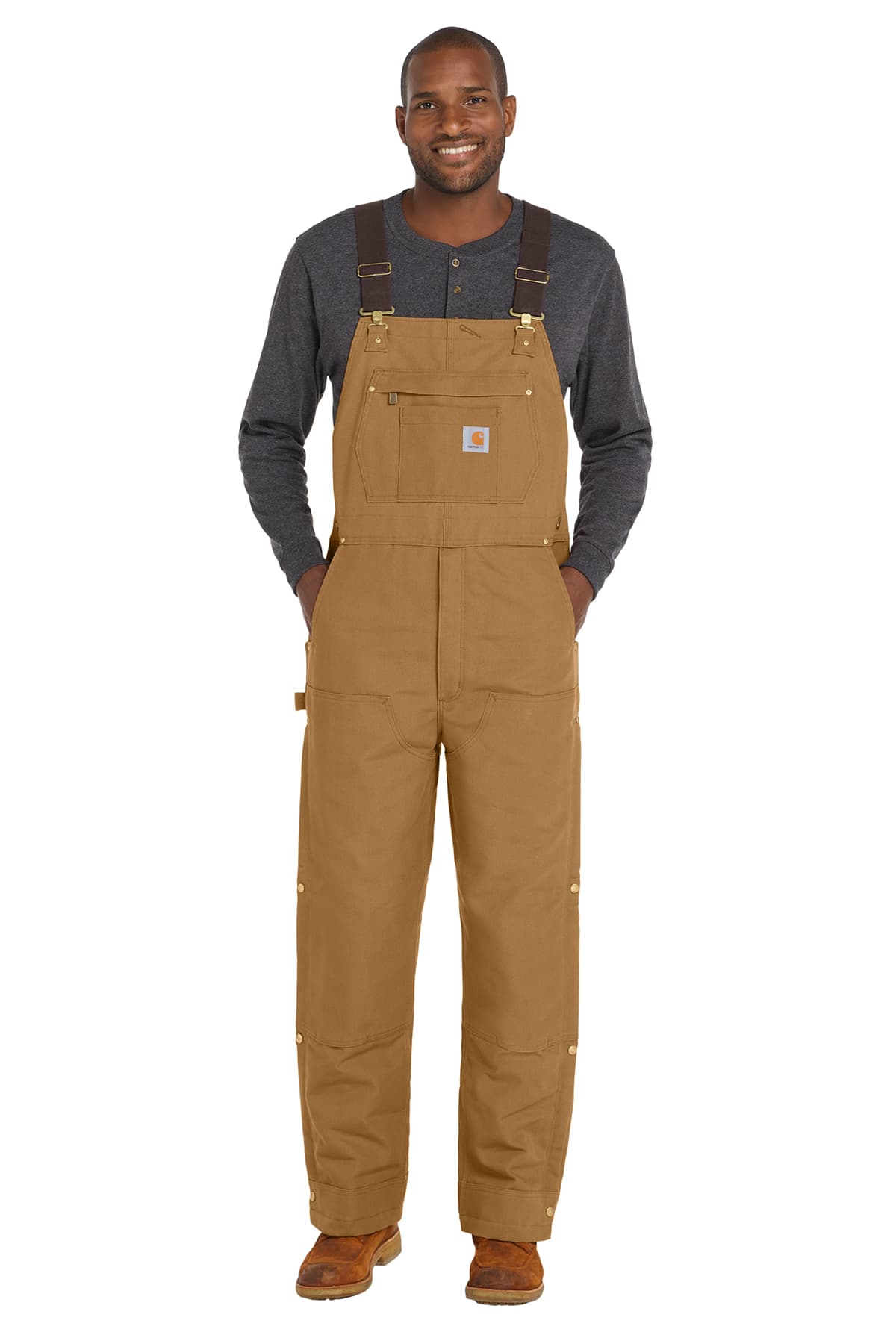 Carhartt Tall Firm Duck Insulated Bib Overalls