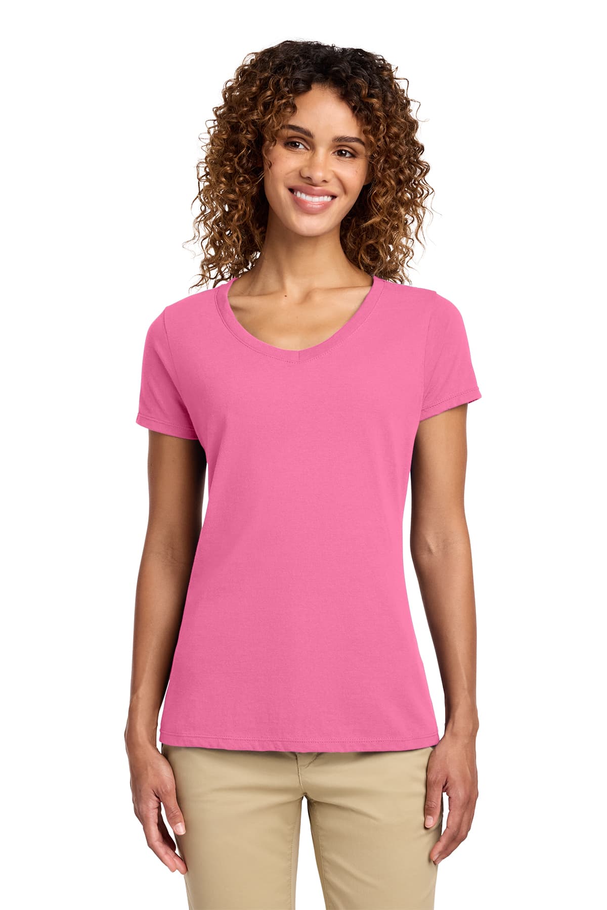 Port & Co Women's Fan Favorite V-Neck Tee
