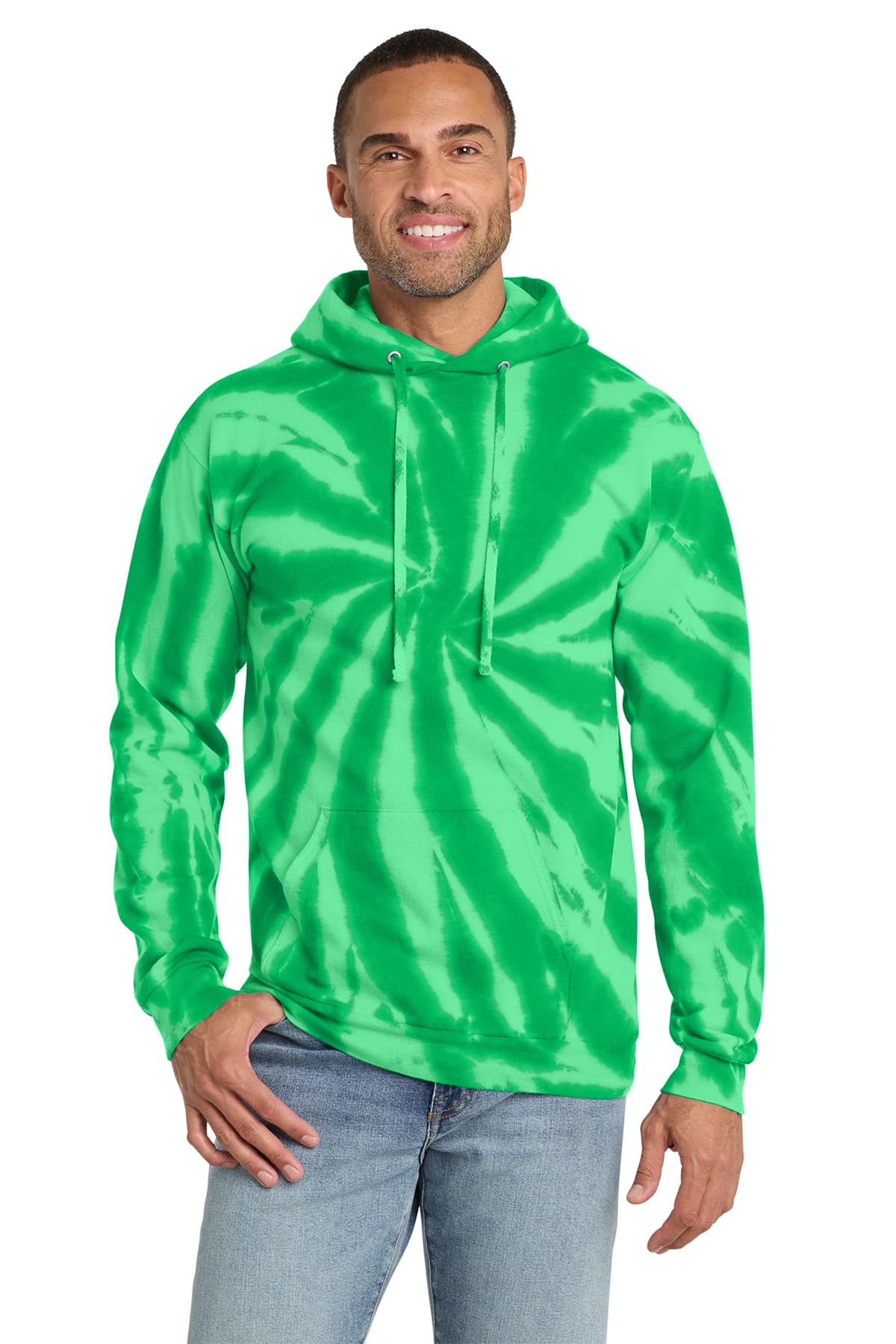 Port & Co Tie-Dye Pullover Hooded Sweatshirt
