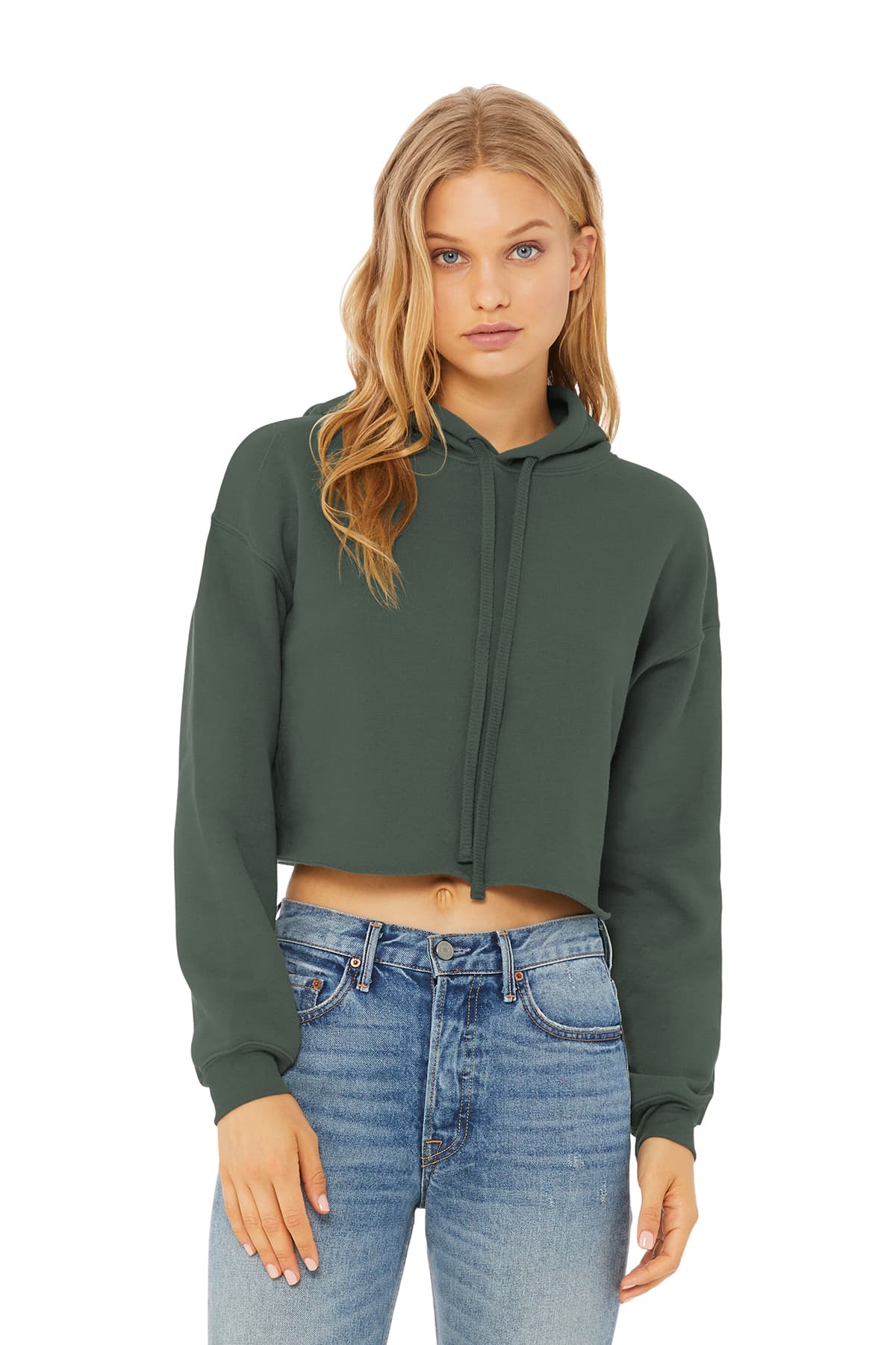 BELLA+CANVAS Women’s Sponge Fleece Cropped Fleece Hoodie