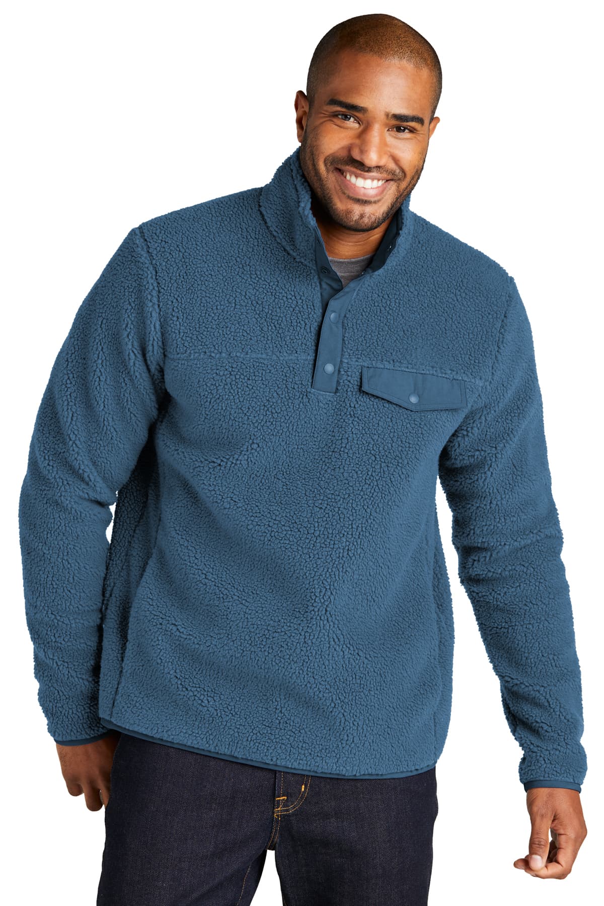 Port Authority Camp Fleece Snap Pullover
