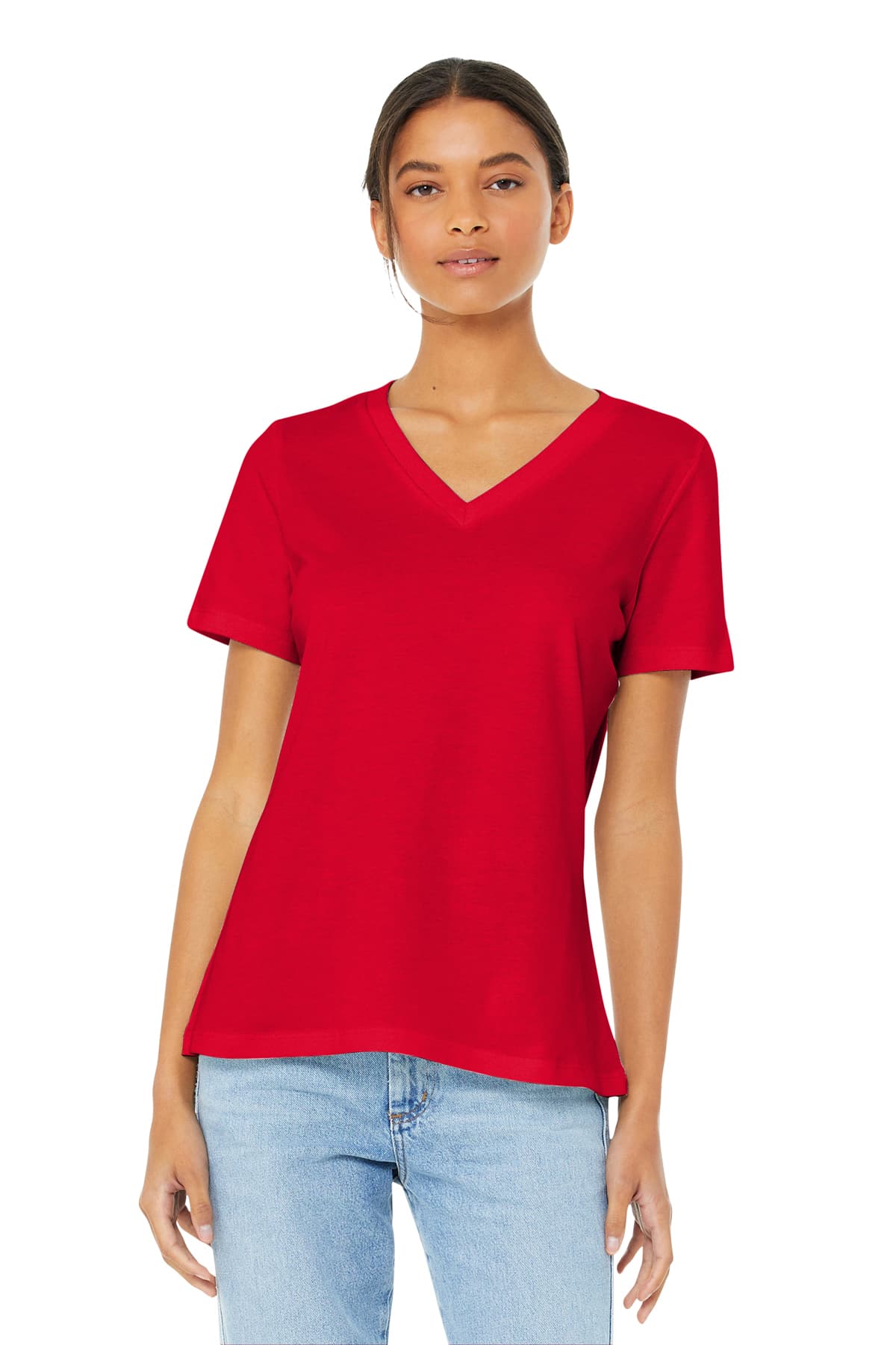 BELLA+CANVAS Women’s Relaxed Jersey Short Sleeve V-Neck Tee