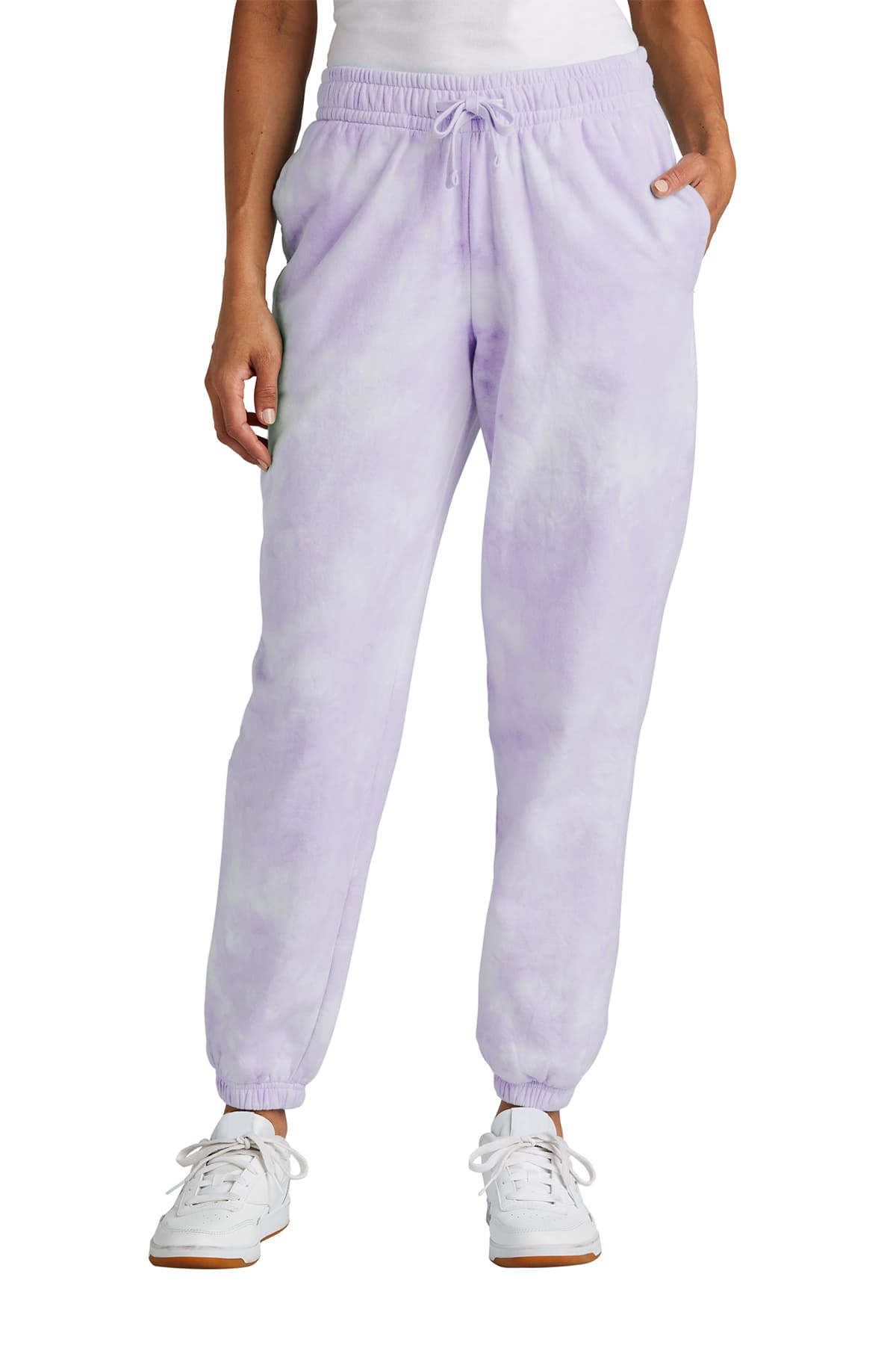 Port & Co Women's Beach Wash Cloud Tie-Dye Sweatpant