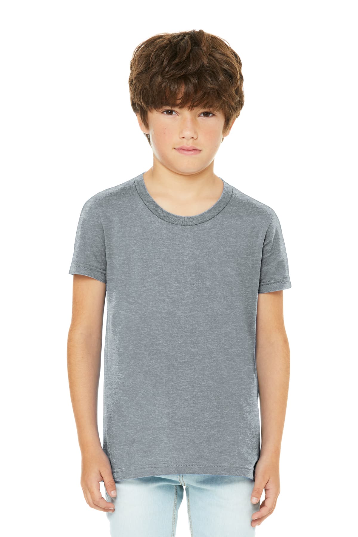 BELLA+CANVAS Youth Heather CVC Tee