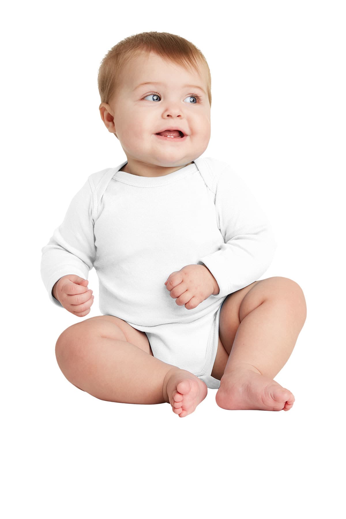 Rabbit Skins Infant Long Sleeve Baby Rib Bodysuit