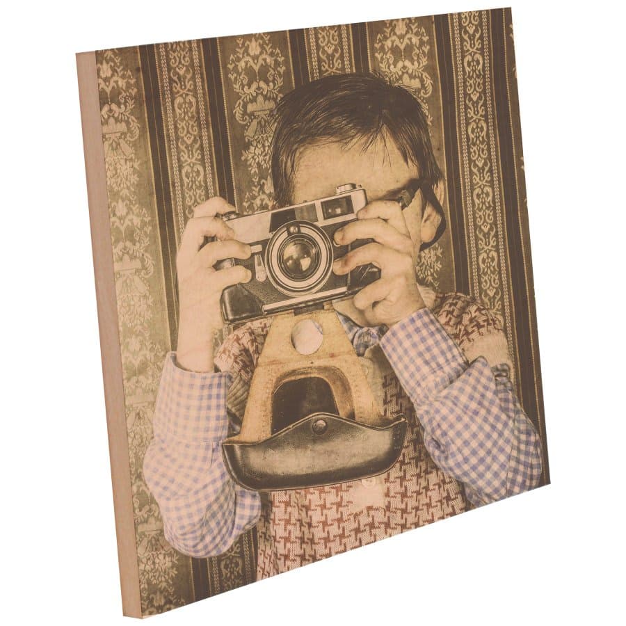 ChromaLuxe Matte Maple Finish Photo Panel with 2 Keyholes