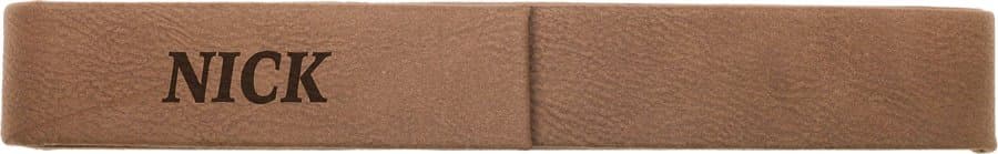 Dark Brown Leatherette Single Pen Case