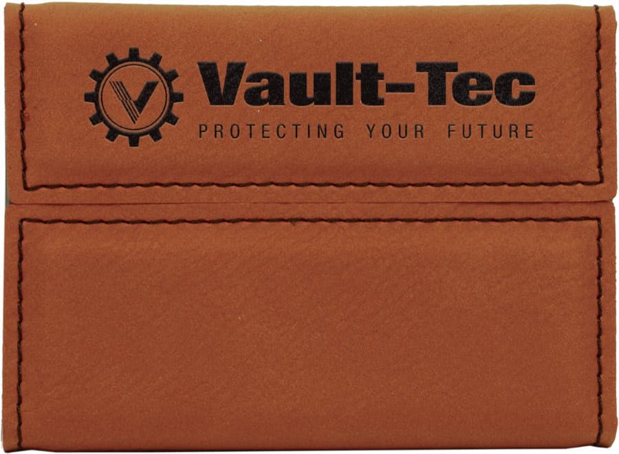 Rawhide Leatherette Hard Business Card Case with Magnetic Closure