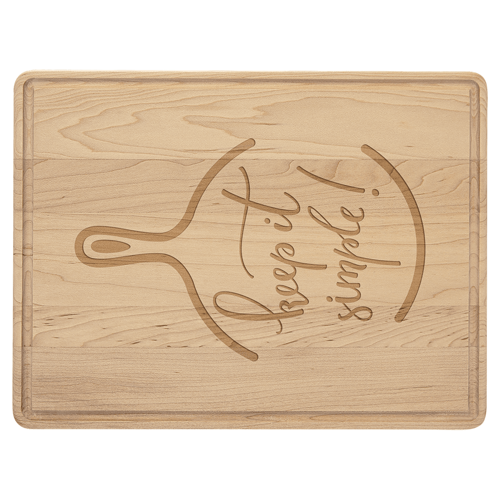 Maple Cutting Board with Drip Ring