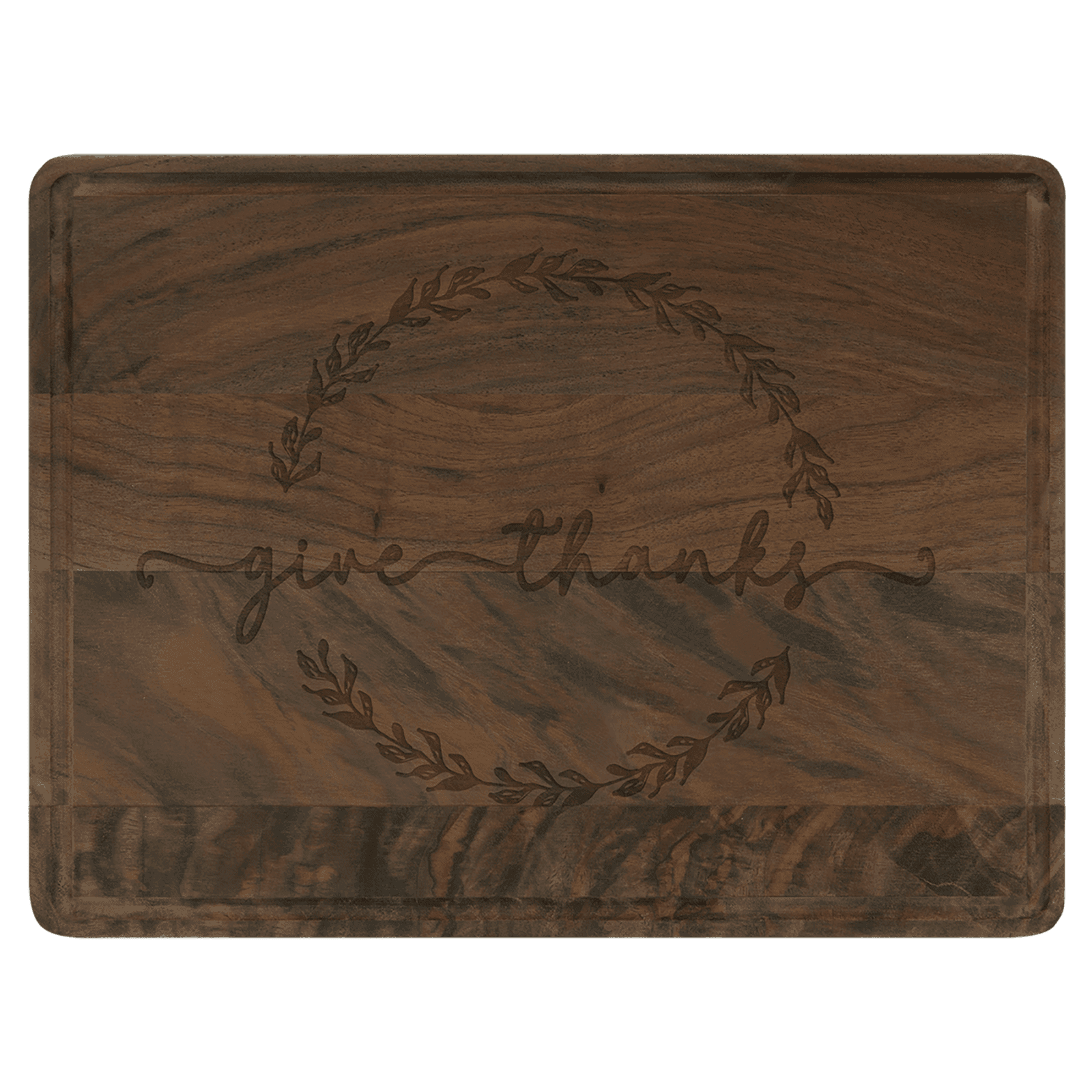 Walnut Cutting Board with Drip Ring