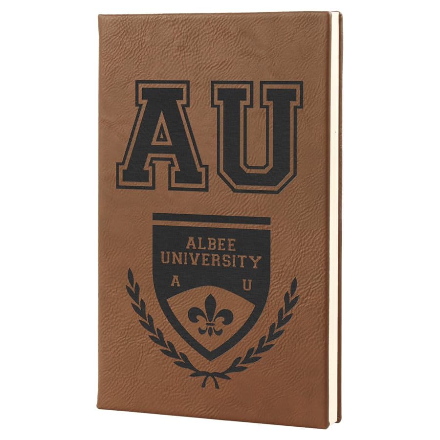 Dark Brown Leatherette Journal