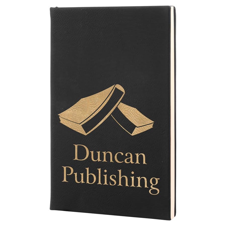 Black/Gold Leatherette Journal